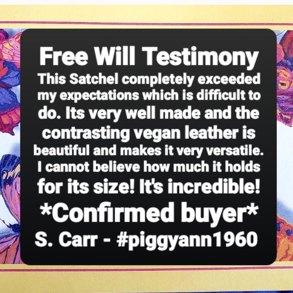 NWT! Brown Pebbled Vegan Leather Satchel/Crossbody - Picture 8 of 8